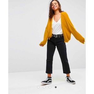 Love Tree Chunky Knit Chenille Cardigan